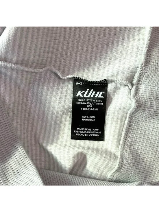 NWT Kuhl Stria Pullover Hoodie Womens XS Gray Lightweight Stripe UPF 50+ Sun - Picture 8 of 13